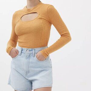 Urban Outfitters Retro Orange Long Sleeve Top